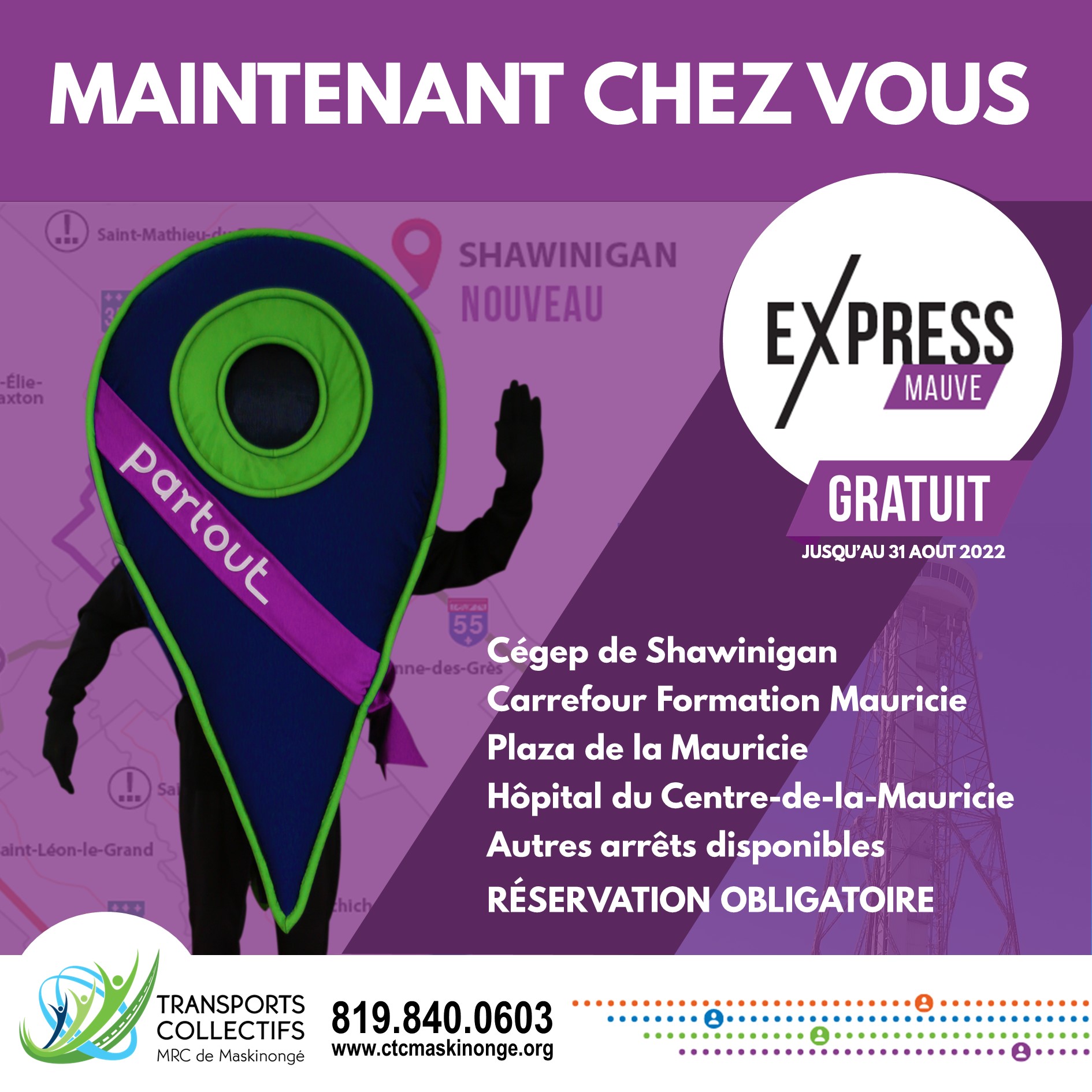 NOUVEAU Transports collectifs à StBarnabé Municipalité de Saint